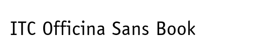 Officina Sans Book Font Free